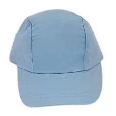 0278S: Baby Boys Plain Hard Brim Cap- Sky (6-18 Months)